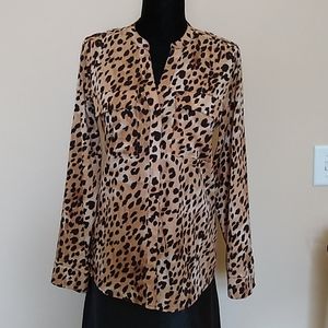CALVIN KLEIN Leopard Blouse